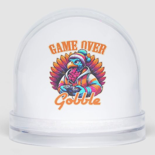 Stylized Hoodie Turkey Gamer with Distressed Orang (正面)