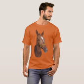 Stylized Horse Head girl Tシャツ (正面フル)