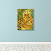 Stylized Jungle Elegance キャンバスプリント (インサイチュ (ウッドフロア))