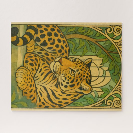 Stylized Jungle Elegance ジグソーパズル (横)