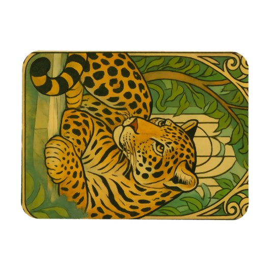 Stylized Jungle Elegance マグネット (横)