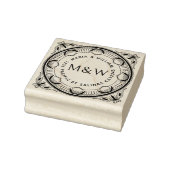 Stylized Lemons & Bows Wooden Return Address Stamp ラバースタンプ (スタンプ)