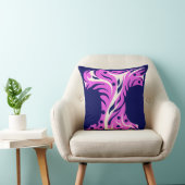 Stylized Letter T with Abstract Floral Design クッション (椅子)