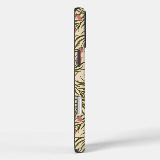 Stylized pink bell-shaped floral pattern Case-Mate iPhoneケース (裏面 / 右)
