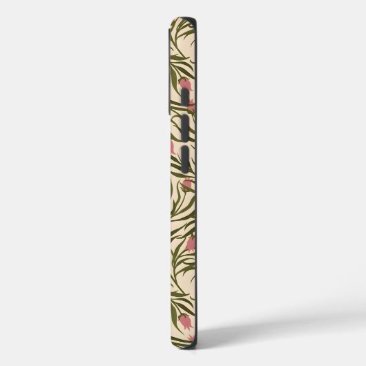 Stylized pink bell-shaped floral pattern Case-Mate iPhoneケース (裏面 / 左)
