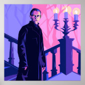Stylized Portrait of a Stern Man ポスター (正面)