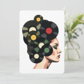 Stylized Retro Vinyl Record Poster Art 招待状 (スタンド正面)