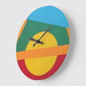 Stylized Setting Sun Large Clock ラージ壁時計 (傾斜)