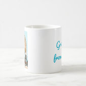 Stylized Summer Coastal Staircase Architecture コーヒーマグカップ (中央)