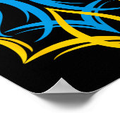 Stylized Ukrainian Coat Of Arms  ポスター (角)