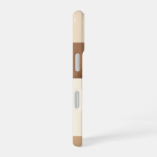 Stylized Vintage Cappuccino iPhone 16ケース (右側面)