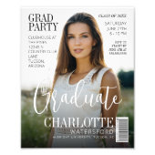 Styllish Magazine Cover卒業記念写真 フォトプリント (正面)