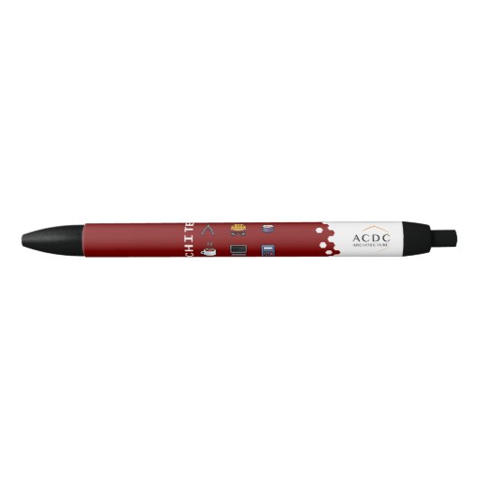 Stylo Architect Stuff 黒ボールペン (正面)