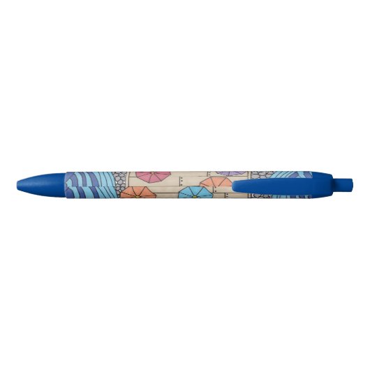 Stylo Au bord de la mer GraphiZen 黒ボールペン (裏面)