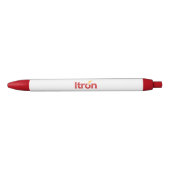 Stylo Itron Rouge 黒ボールペン (正面)