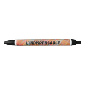 Stylo "L'INDISPENSABLE" (noir & bleu) 青ボールペン