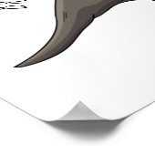 Styracosaurus漫画イラストレーション ポスター (角)