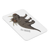 Styracosaurus漫画イラストレーション マグネット (右側)