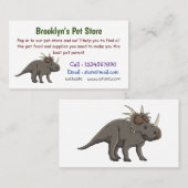 Styracosaurus漫画イラストレーション 名刺 (正面/裏面)