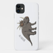 Styracosaurus漫画イラストレーション Case-Mate iPhoneケース (裏面)