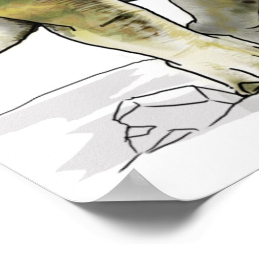 Styracosaurus – クレタコス恐竜 ポスター (角)