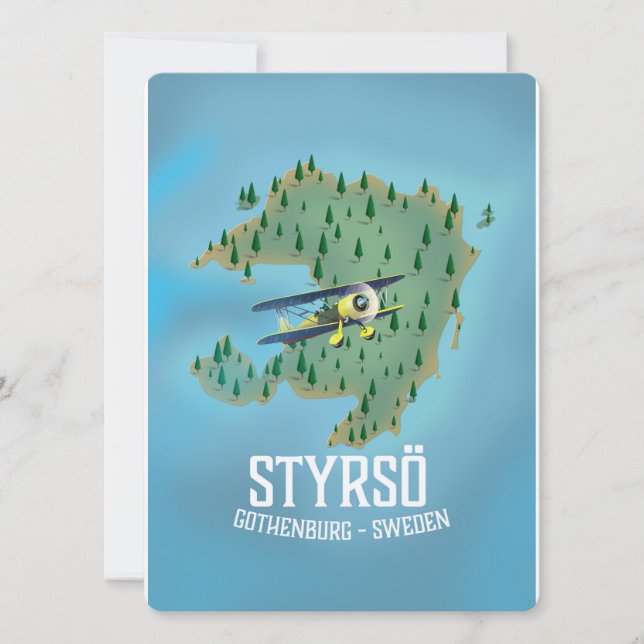 Styrsö スウェーデン旅行ポスター (正面)
