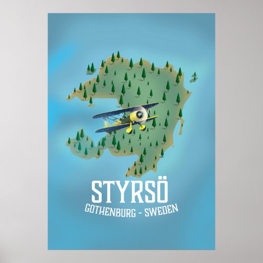 Styrsö スウェーデン旅行ポスター ポスター (正面)