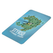 Styrsö スウェーデン旅行ポスター マグネット (左側)