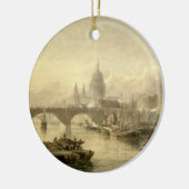Suからのセントポールのカテドラルおよびロンドン橋 セラミックオーナメント (左)