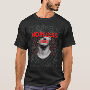 suのモチベーションのための絶望的な彫刻の赤い線 tシャツ