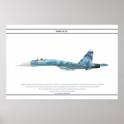 Su-27ロシア3 ポスター (正面)