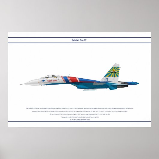 Su-27ロシア4 ポスター (正面)