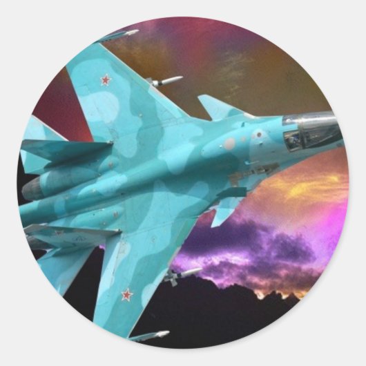 SU-30戦闘機ロシアのジェット ラウンドシール (正面)