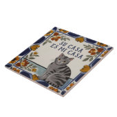 Su Casa es Mi Casa - Funny Spanish Cat Humor タイル (側面)
