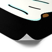 Su-purr-natural Cattivity おもしろい Cat Pun Dark BG ポスター (角)