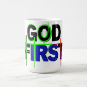 Su Rootsの「God First」クリスチャンマグ コーヒーマグカップ (中央)