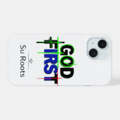 Su Rootsの「God First」クリスチャン向けスマホケース iPhone 15ケース (裏面横)