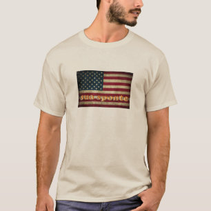 SUAスポンテアメリカ国旗 Tシャツ
