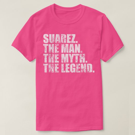 SuarezSuarezファミリー名Suarez姓Suarez S Tシャツ (デザイン正面)