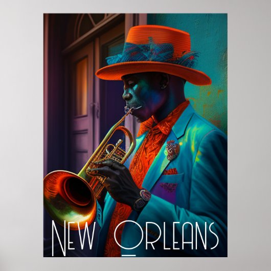 Suave New Orleans Jazz Trumpet Player  Nola   ポスター (正面)