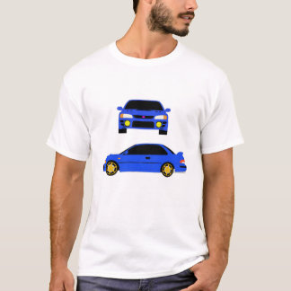 Subaru GC8のワイシャツ Tシャツ
