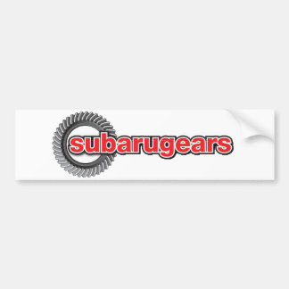 Subarugears バンパーステッカー