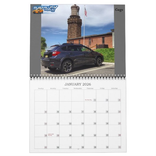 Subaruxvforum.com 2015のカレンダー-マーク付きの日付無し カレンダー (1月 2026)