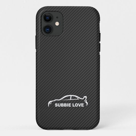 Subbie Love - STIホワイトシルエットロゴ Case-Mate iPhoneケース (裏面)
