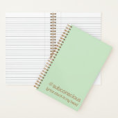 『#Subconscious Lyrics Stuck In My Head（私の頭に歌詞が詰まった ノートブック (内側)