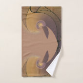 Subdued Earth Tone Designer Towel バスタオルセット (ハンドタオル)