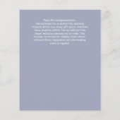 Sublime Minimalist PHOTO Save The Date Dusty Blue (裏面)