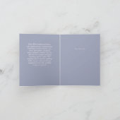 Sublime Minimalist PHOTO Save The Date Dusty Blue カード (内部)