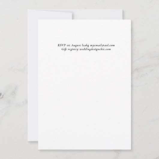 Sublime Pink Bloomsの結婚スイート – 予算 (裏面)