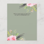 Sublime Pink Bloomsの結婚スイート – 予算 チラシ (裏面)